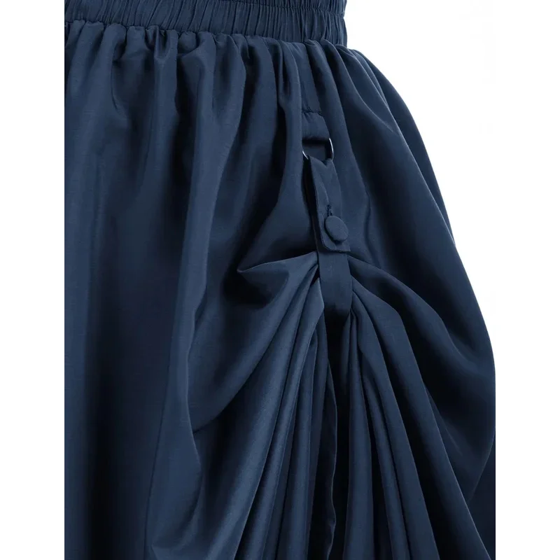 Rinascimentale pizzo medievale a-line Boho abito vittoriano Vintage irregolare donna Steampunk gotico Lolita pirata Maxi gonna