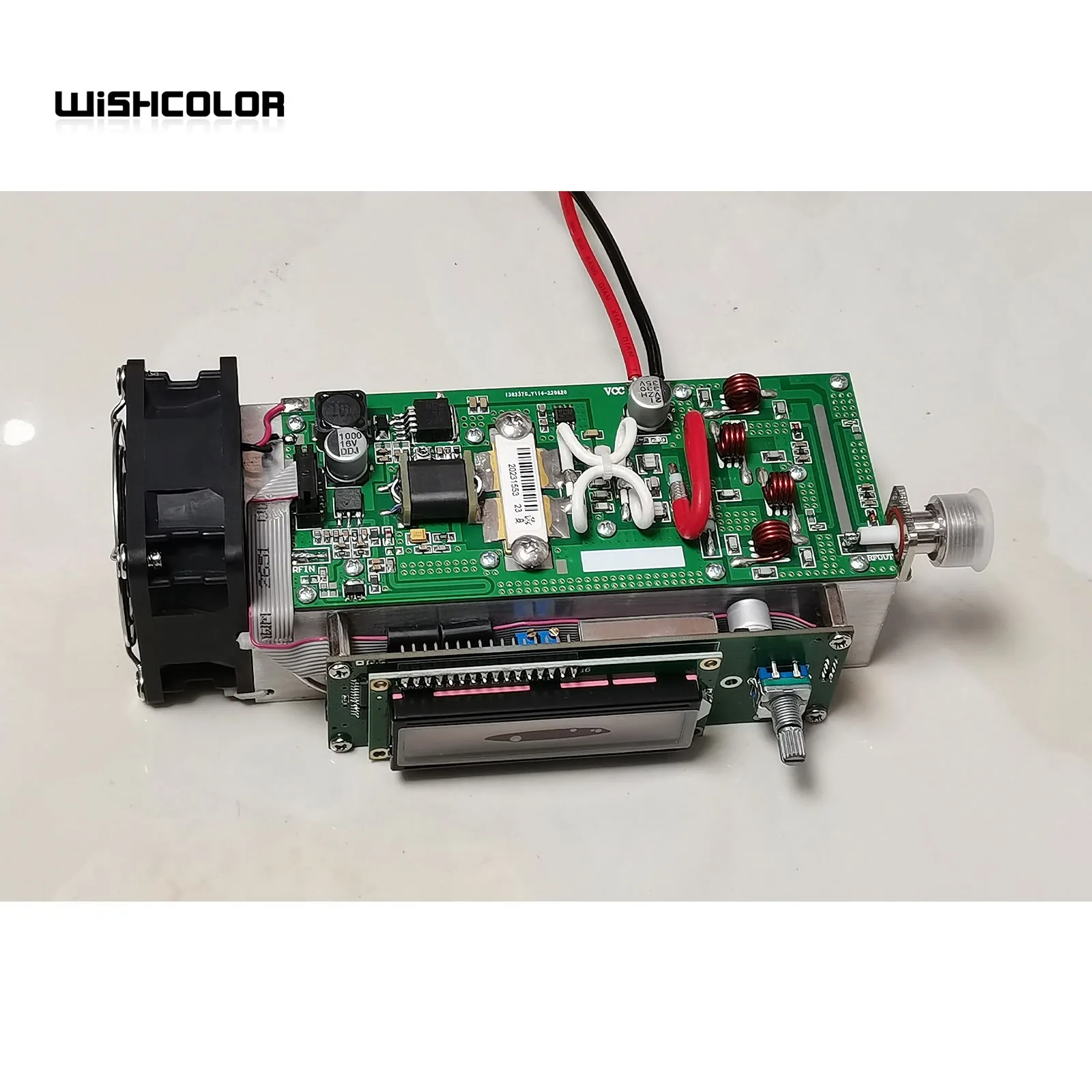 Wishcolor 0-150W 83-108MHz Adjustable Stereo FM Transmitter with Full Protection Design for Ham Radio Station