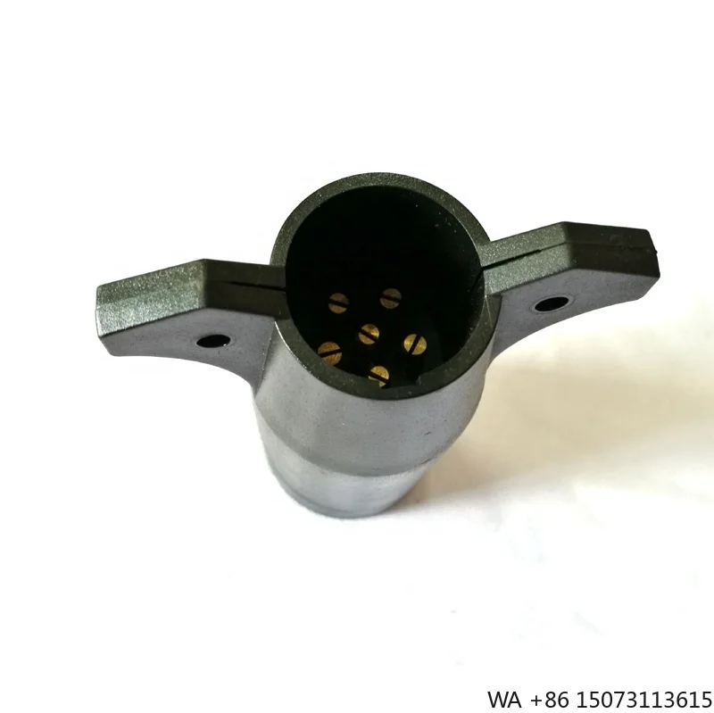 American 7-Pin Blade to 6-Way Round Trailer Adapter Center Auxiliary Pin
