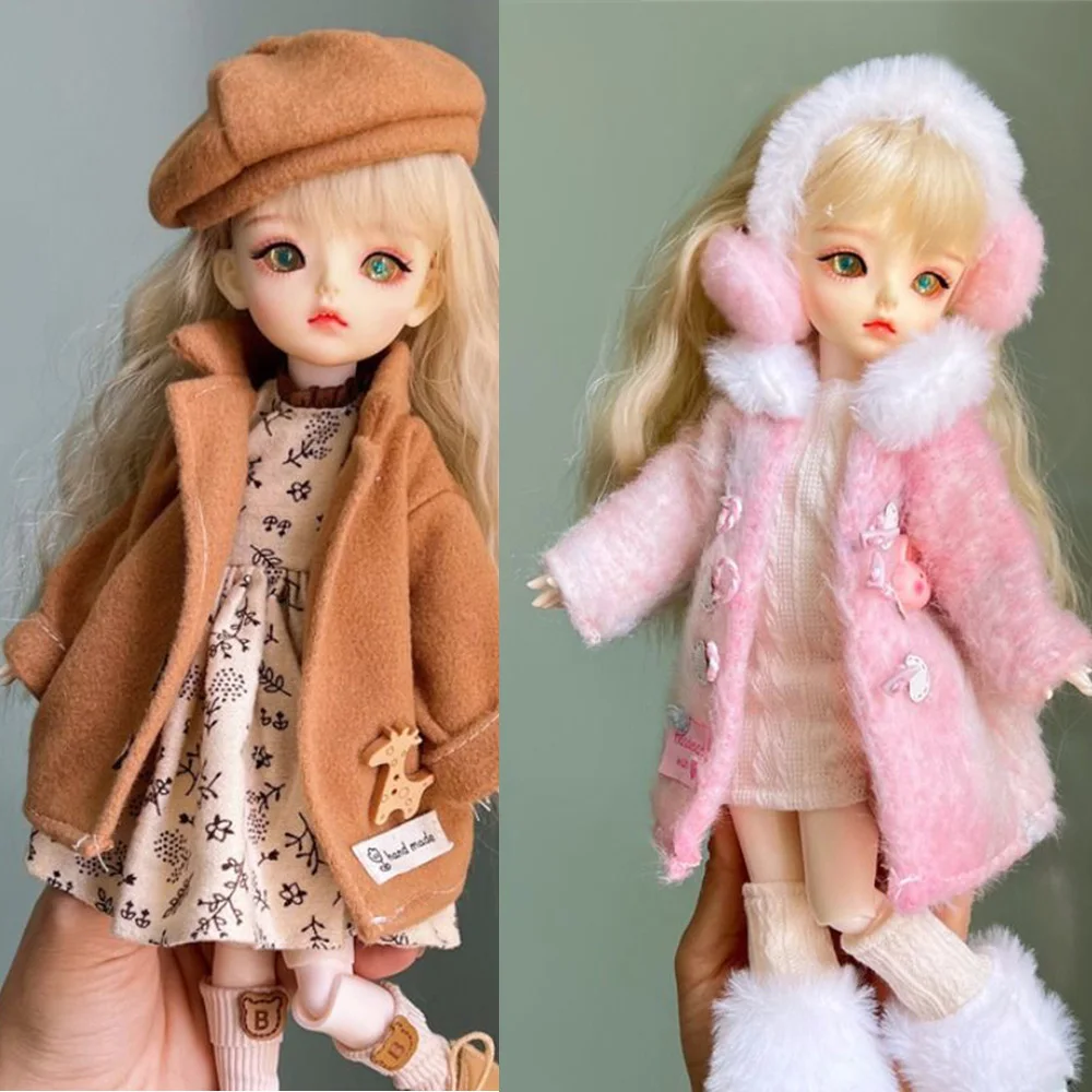 Solo ropa para muñecas para muñecas BJD de 30cm, conjunto de traje de moda, bonito vestido, sombrero, juguete para regalo para niñas, accesorios para muñecas, sin zapatos, 1/6