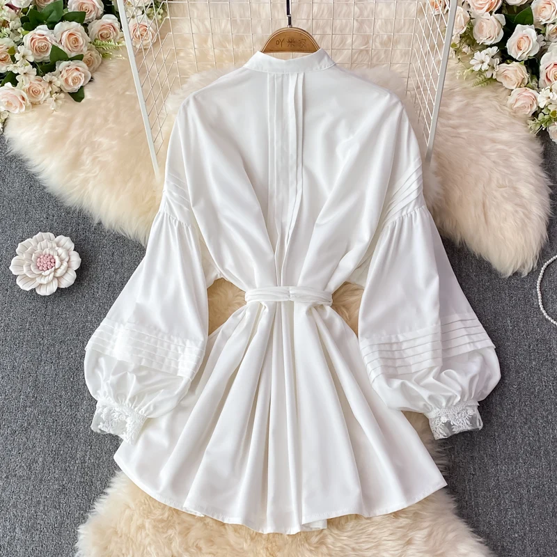 Abito da principessa bianco stile corte palazzo vintage da donna elegante cena formale banchetto matrimonio fata abito Lolita abiti con coulisse
