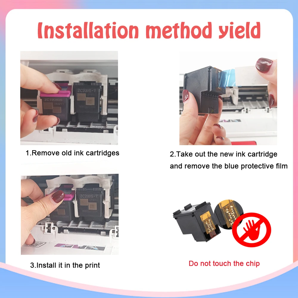 Imagem -05 - Cartucho de Tinta Remanufaturado hp 63 63xl para 3830 5255 5258 4520 4512 4513 4516 1112 1110 3630 3632 3634 2130 2132