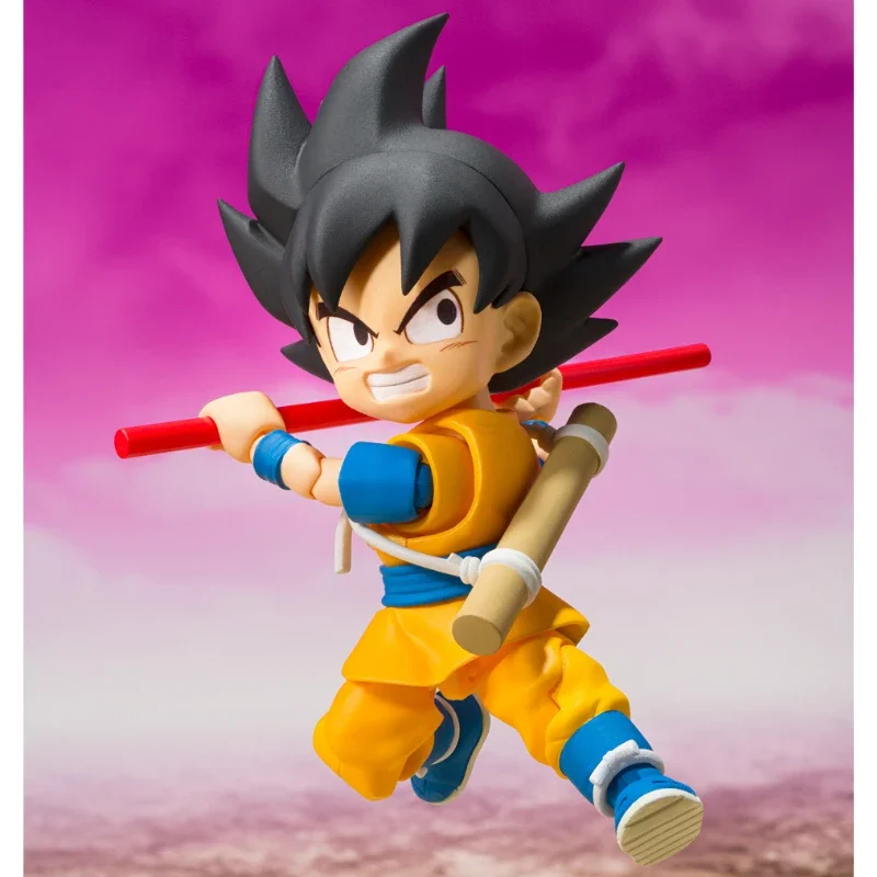 In Stock Original Bandai SHF Dragon Ball Son Goku MINI Action Figure ภาพเคลื่อนไหวของเล่นของขวัญสะสมงานอดิเรกอะนิเมะของแท้