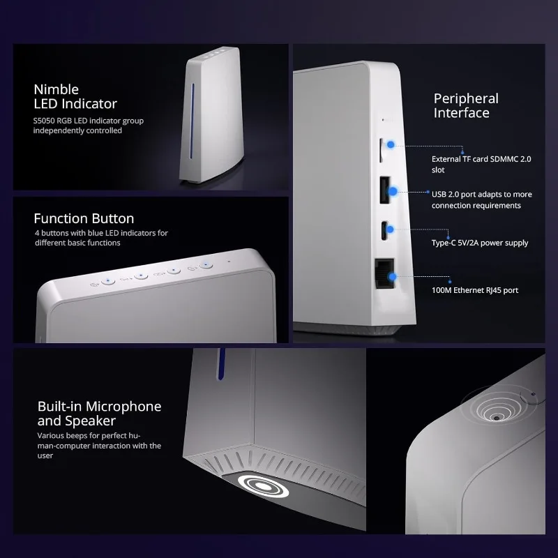 Smart Home Hub, 2G Central Control Gateway, Private Local Server For Secure Home Automation, LAN&Zigbee Compatibili