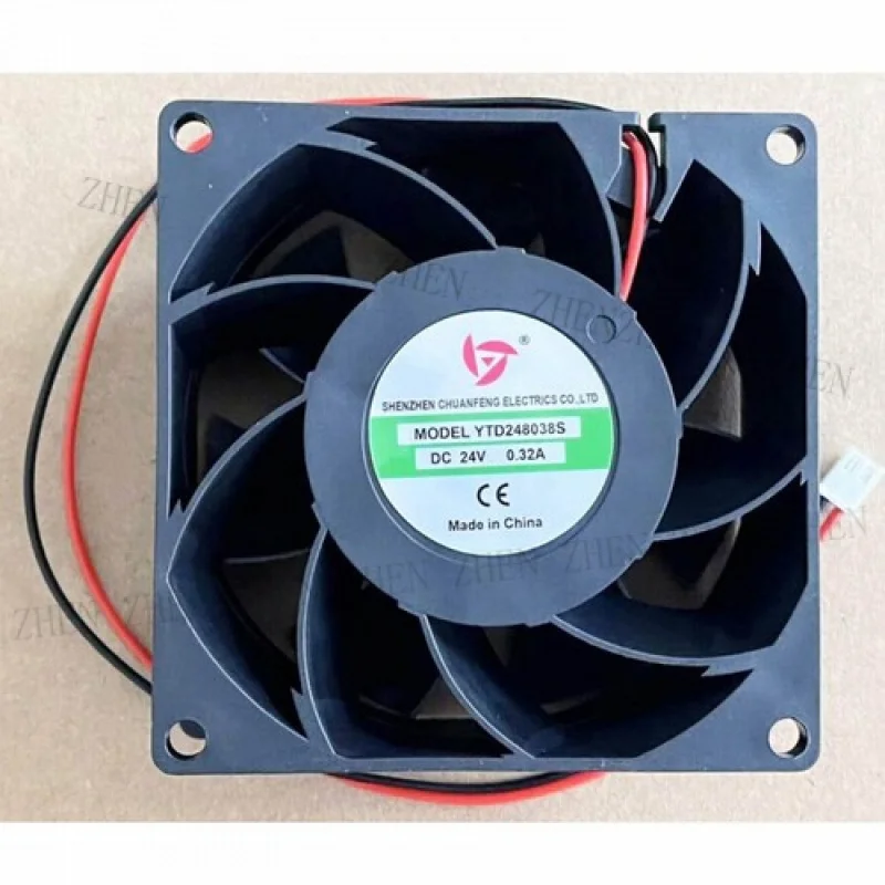 

Y 1PC NEW for YTD248038S 24V 0.32A 2-wire cooling fan # QW.