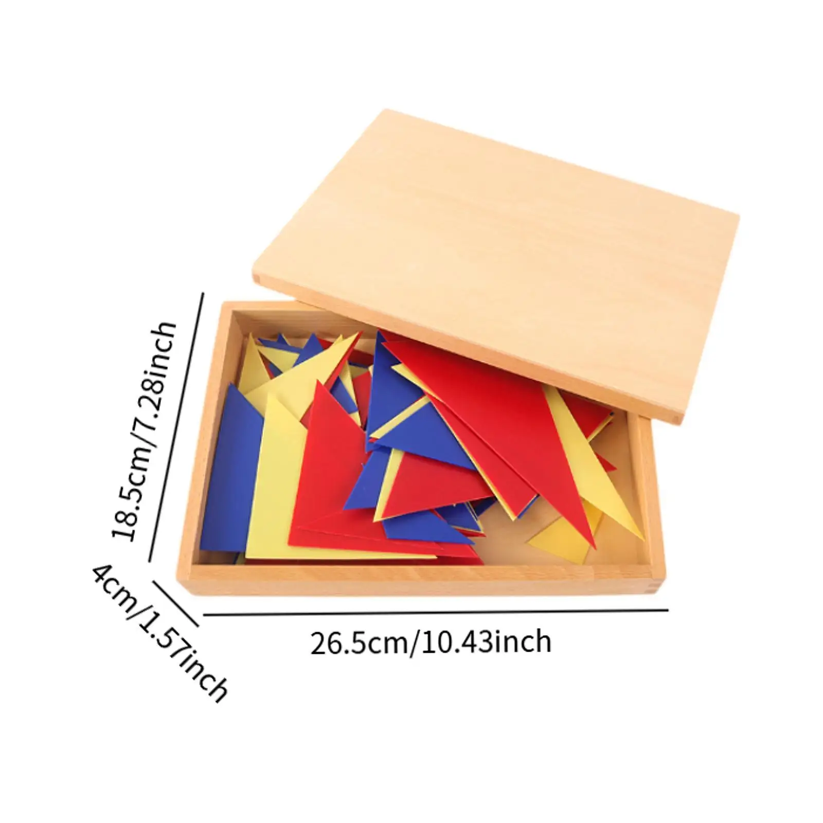 Montessori Grammar Learning Material Basic Adjective Game Portable Language Development Materials for Kindergartens Preschool