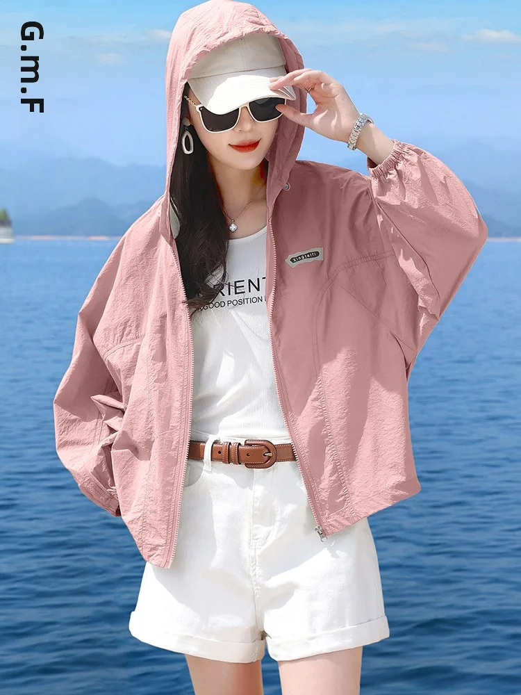 casual-thin-baseball-jacket-women's-summer-new-style-small-size-short-loose-air-conditioned-outerwear-commute-style-nylon-fabric