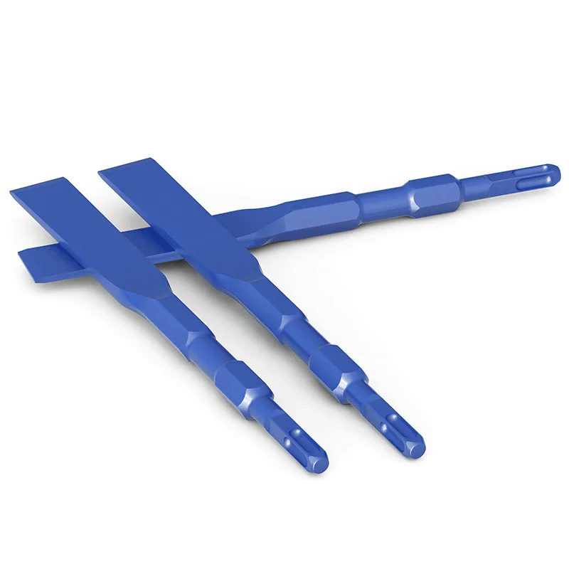 Electric hammer impact drill bit square handle hexagonal handle ultra-thin flat chisel pickaxe chisel slot
