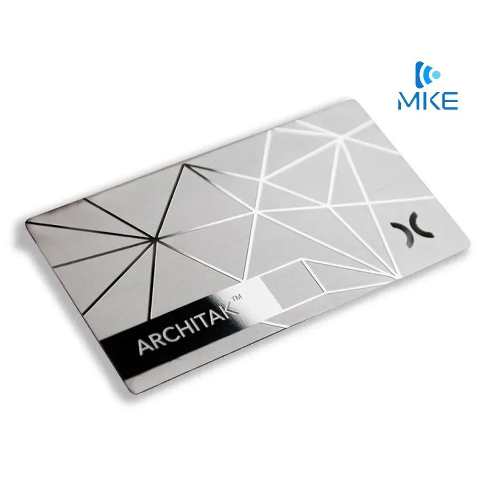 Shiny Mirror Stainless Steel Metal Business Cards Gold