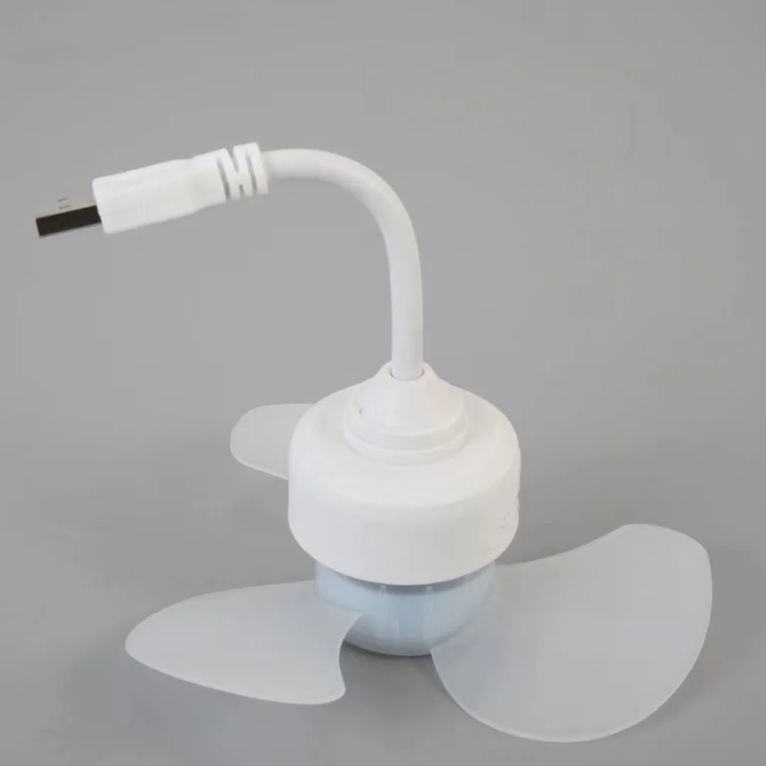 Mini ventilateur USB flexible pliable, pour batterie externe, ordinateur portable, PC, chargeur AC, gadget d'été