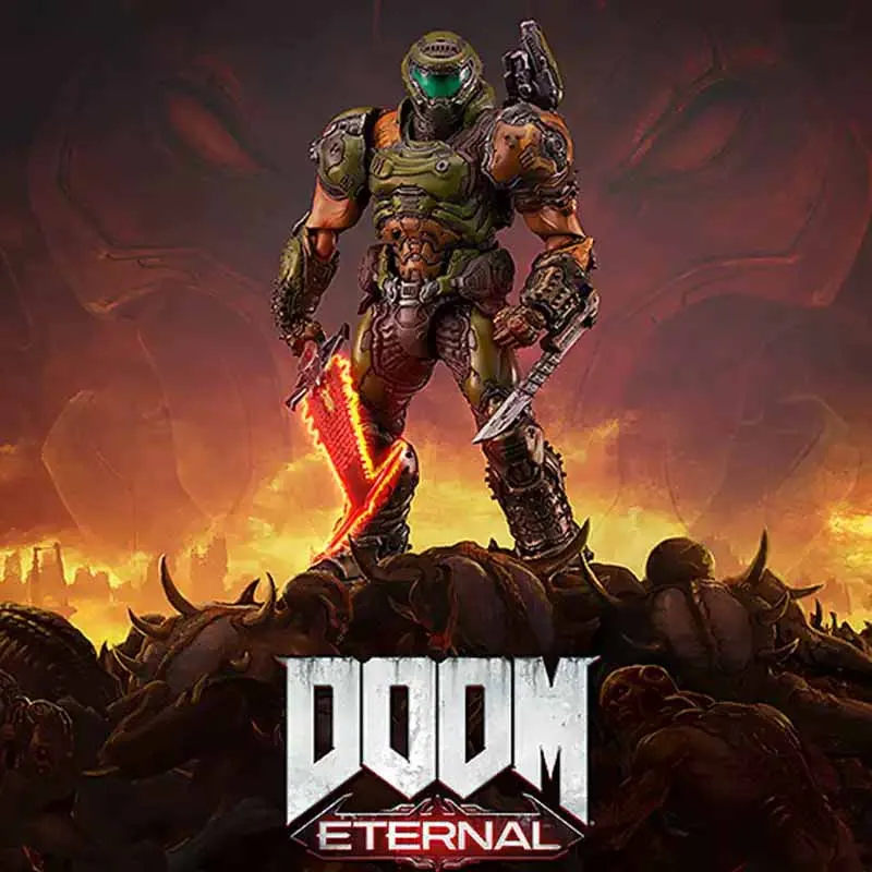 Auf Lager GSC Nendoroid Anime Figur figma DOOM Eternal SP-140 Anime Action-figuren Spielzeug Für Jungen/Mädchen/Kinder/Weihnachtsgeschenk