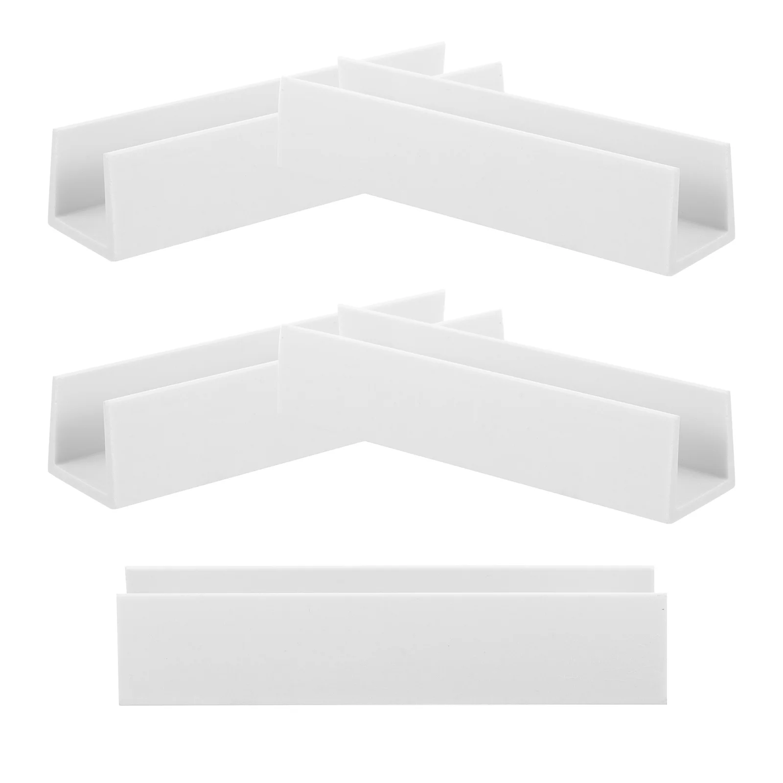 

5 шт. U-образные пластиковые усиливающие ворота для домашних животных, ограждение для забора, поддержка ворот для собак, стабилизирующий аксессуар, армирующая канавка для забора