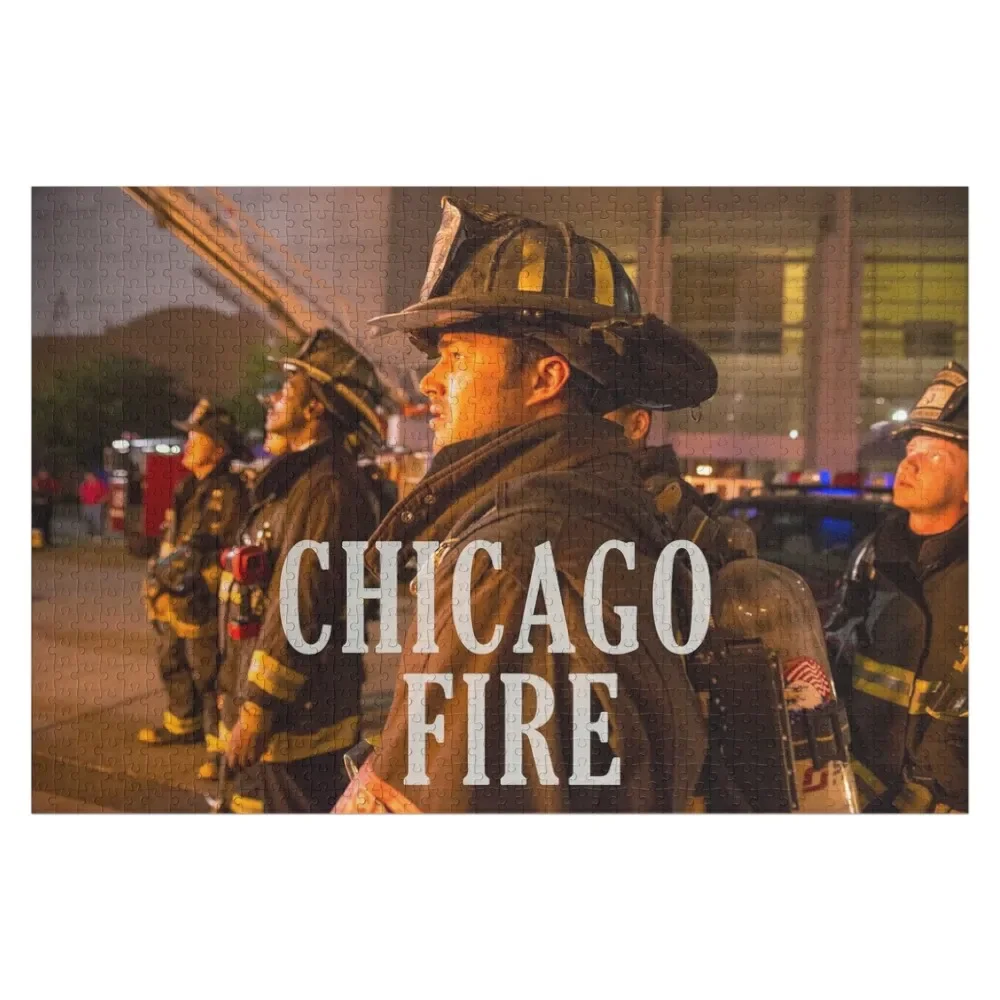 Chicago Fire Fighters Jigsaw Puzzle Customizable Child Gift Wood Animals For Children Personalized For Kids Puzzle