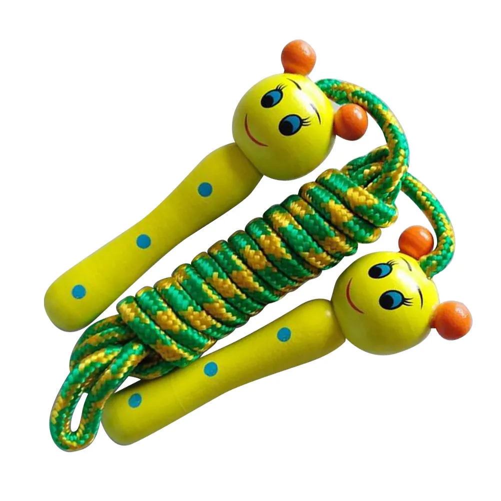 Kids Adjustable Jumping Rope with Cute Cartoon Animal Design for Fitness Sports Training School Students Exercise Skipping Rope