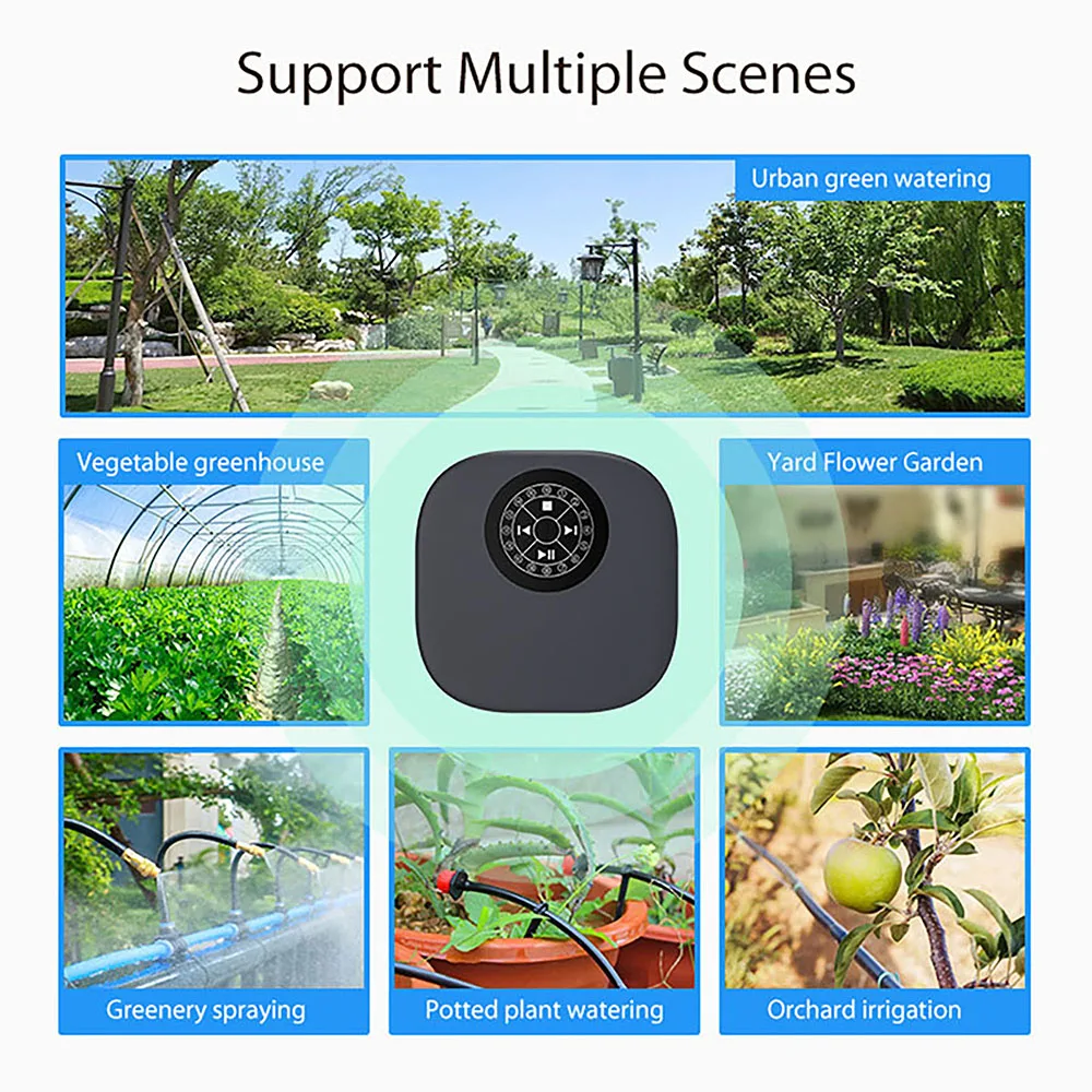 WiFi Smart 16-Zone Garden Irrigation Controller Smart Irrigation Solenoid Valve Tuya Watering System Irrigation Watering Timer