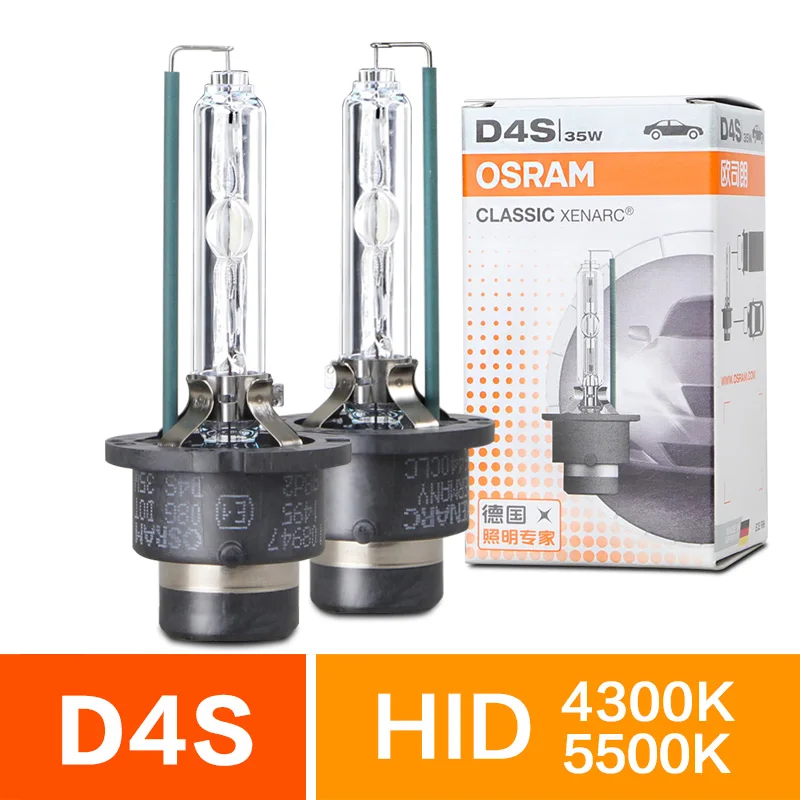 

2Pcs Car HID D4S Xenon Lamps Headlight bulbs OSRAM 66440CLC 42402C1 Ultinon WXX2 FSL 4300K 5500K Cool White P32d-5