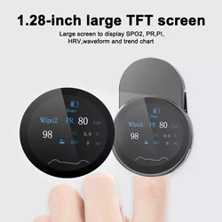 New HRV Wireless Transmission Digital Color TFT Spo2 Fingertip Oximeters Finger Clip Oximetro Recargable Usb 4g Pulse Oximeter