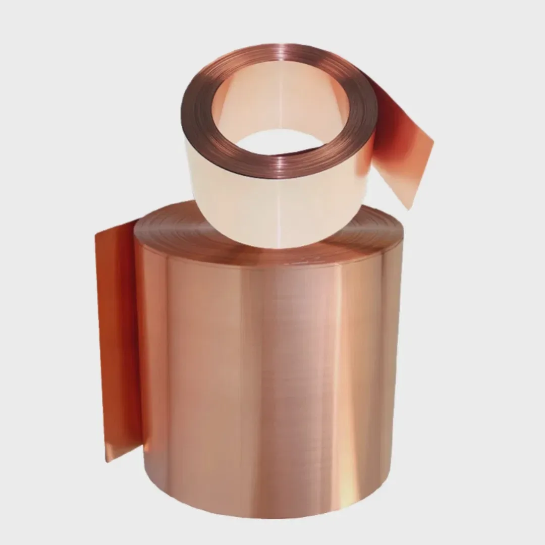 Factory Supply Double Conductive Copper Foil Tape 0.15mm Thickness 50 Meters Length Custom Slit Width Available