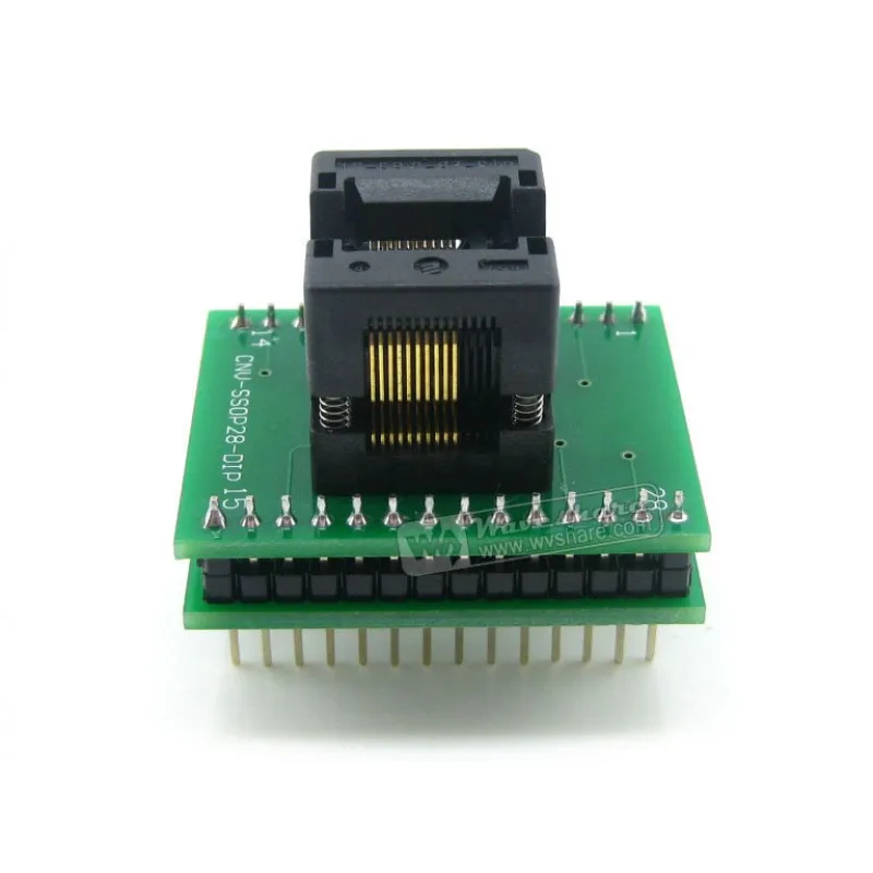 

Makerseek SSOP20 TO DIP20 (A) SKU 3866 Waveshare SSOP20 TO DIP20 A , Programmer Adapter,