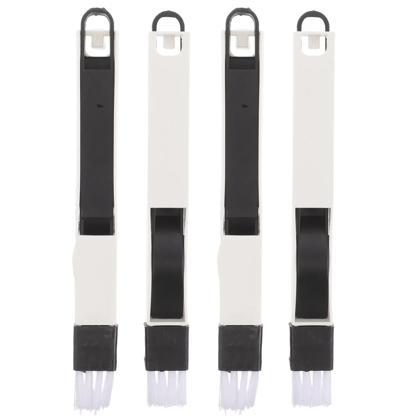4Pcs Cleaning Brush Set Window Groove Cleaner Handheld Multi Function Gap Scrub Tool for Sliding Door Screens Keyboard Crevices