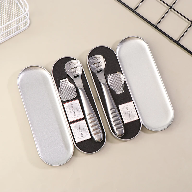 مجموعة أدوات باديكير من الفولاذ المقاوم للصدأ - ماكينة حلاقة للقدم لإزالة الجلد الصلب ومسامير القدم والجلد الميت #2