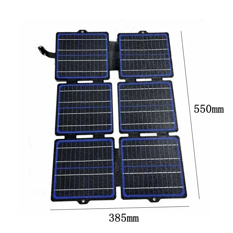 150W Foldable Solar Panel ETFE 5V/12V Waterproof Solar Charger Portable Mobile Power USB+Type-C+DC for Outdoor Camping Hiking