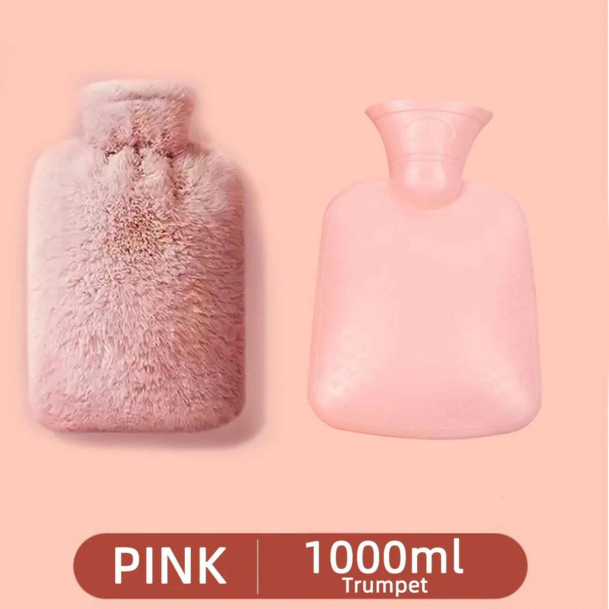 Botella de agua caliente llena de agua, bolsa de agua caliente clásica, bolsa de agua caliente para el hogar para hombres y mujeres, regalo perfecto para aliviar el dolor