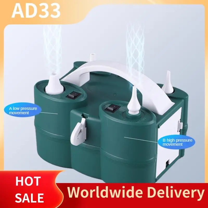 Top Deals Powerful Electric Balloon Pump,Air Inflate/Deflate Pump,Double Motor For Swimming Pool, Inflatable Bed And Etc.
