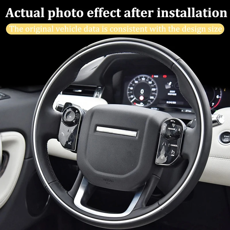 Set di interruttori combinati touch con pulsante di controllo del volante dell'auto per Land Rover per Range Rover Vogue / Sport 2014-2017