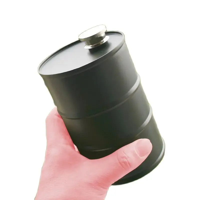 휴대용 304 스테인레스 스틸 보드카 오일 드럼, 위스키 플래곤 오일 배럴 보드카 위스키 저그, 알코올 주류 힙 플라스크, 25oz 