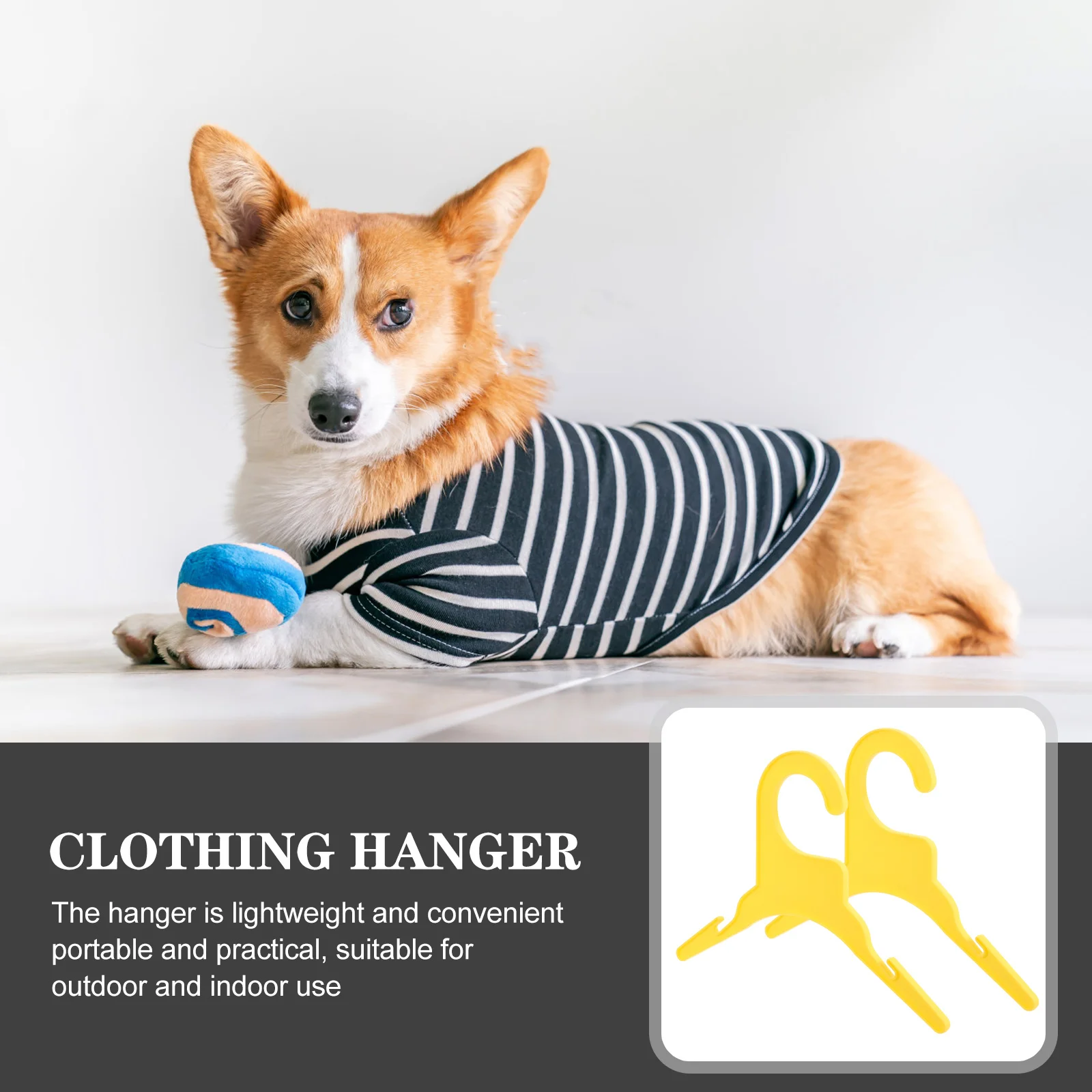 

10Pcs Pet Clothes Hangers Plastic Dog Cat Puppy Coat Hangers Lightweight Anti-Skid Small Pet Clothing Drying Rack Organizer