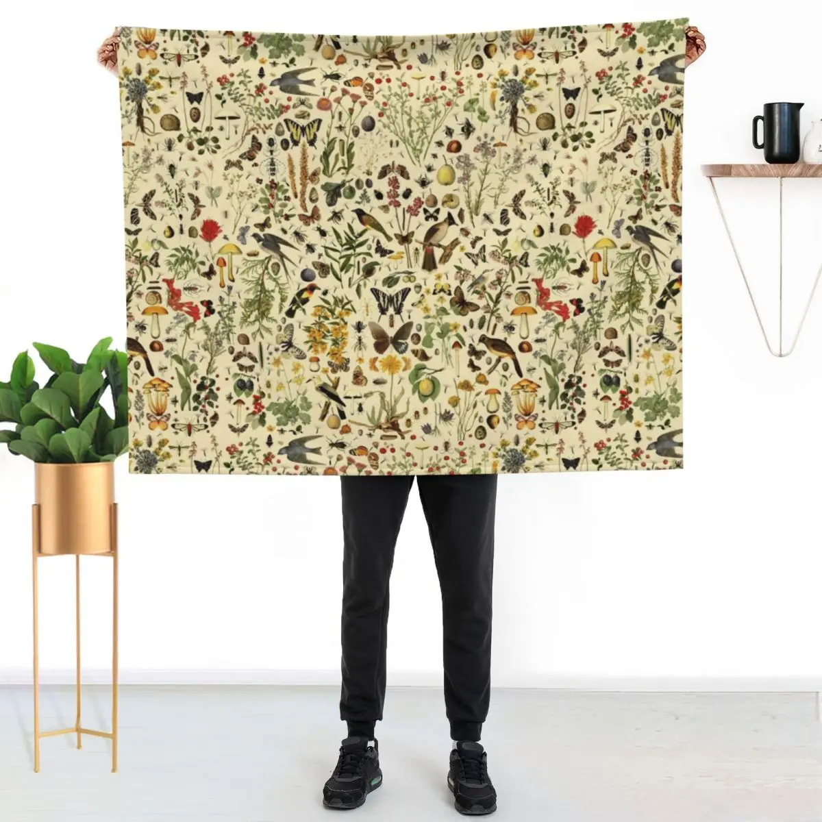 American Biology - SPRING print Throw Blanket Hairy Decorative Beds For Decorative Sofa Sofa Quilt Furry Cute Blankets