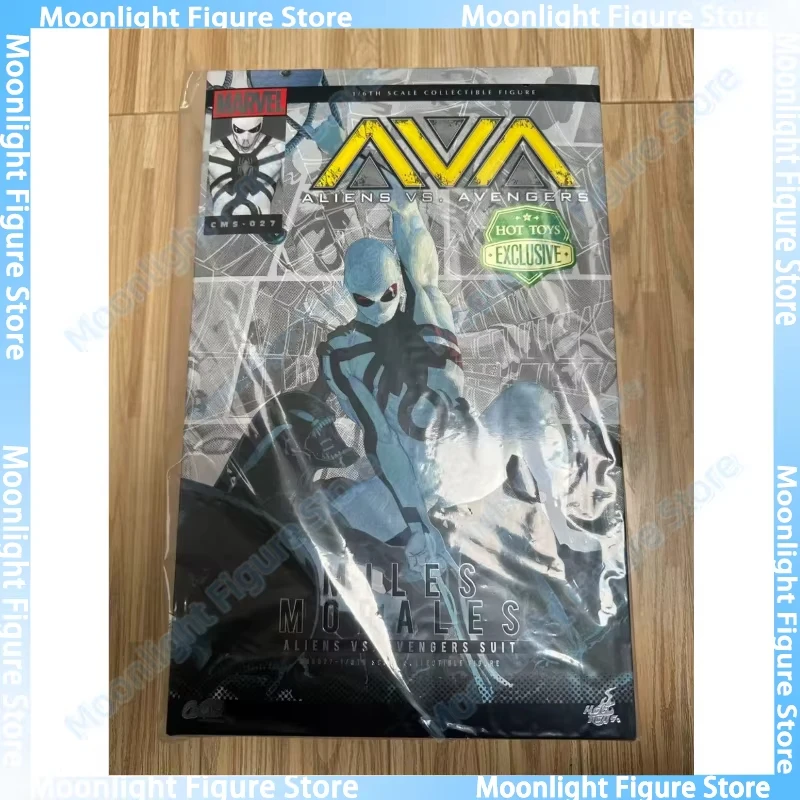 

In Stock HotToys CMS027 Miles Morales Aliens VS Avengers Suit 1/6 Soldier Figure Anime Action Figure Toy Gift Model Collection