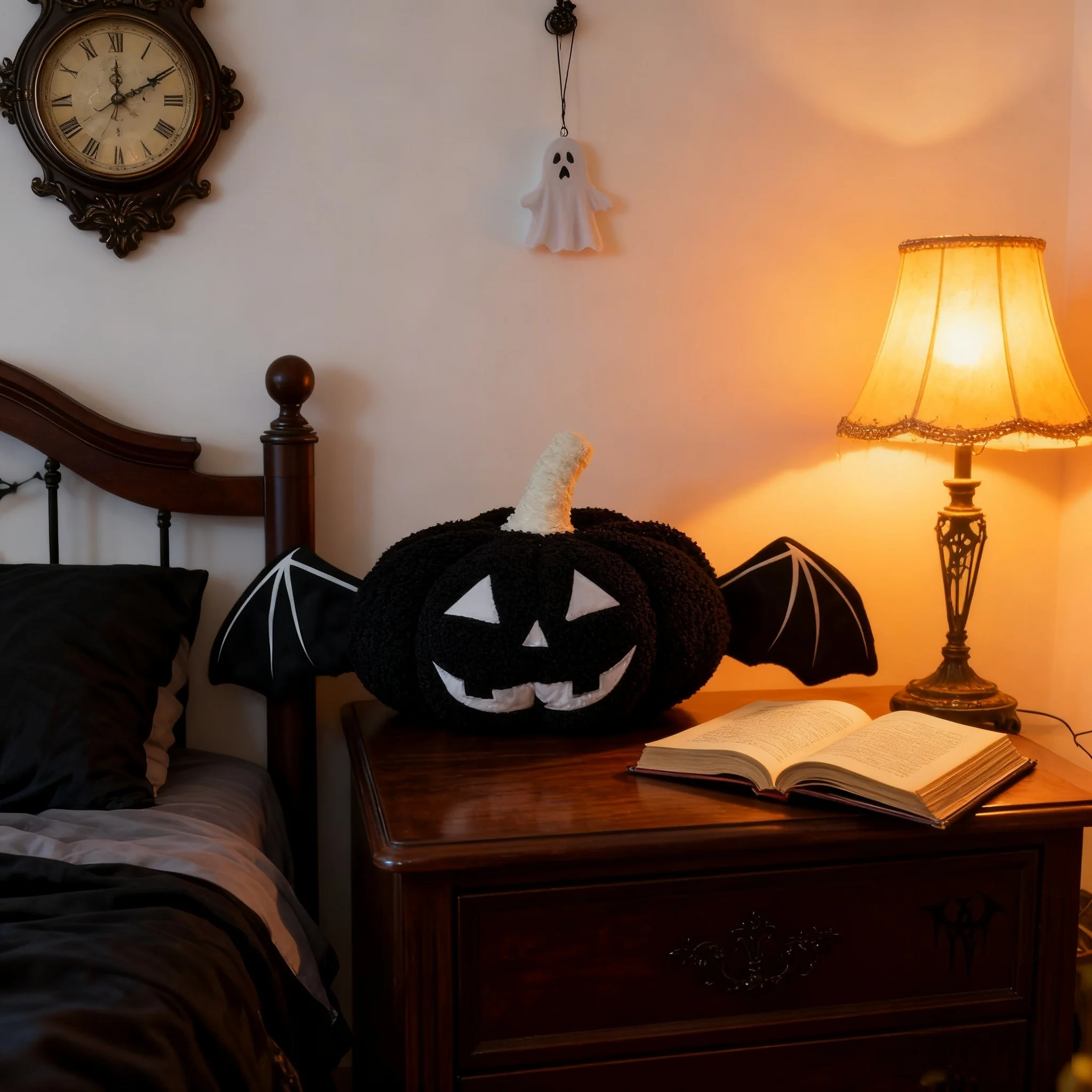 

Праздничная атмосфера, плюшевая подушка с тыквой на Хэллоуин, набор мягких подушек, игрушка-призрак, подарок, креативный домашний декор для детей, взрослых, вечерние