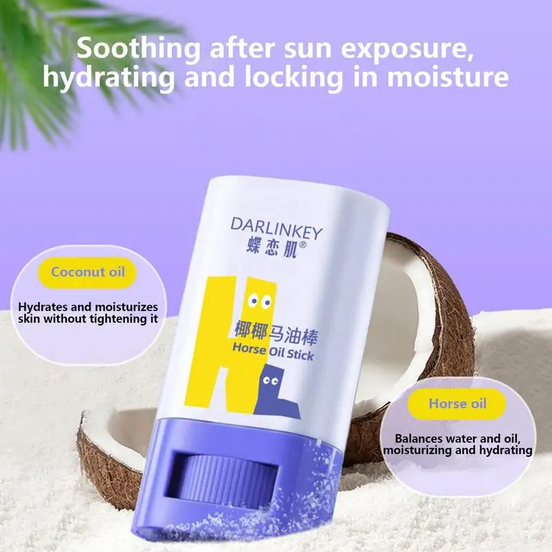 Bâton de crème pour les mains portable et efficace, huile de cheval, hydratant pour la peau, multifonctionnel, pied, talon, réparation, petites mains, 30g