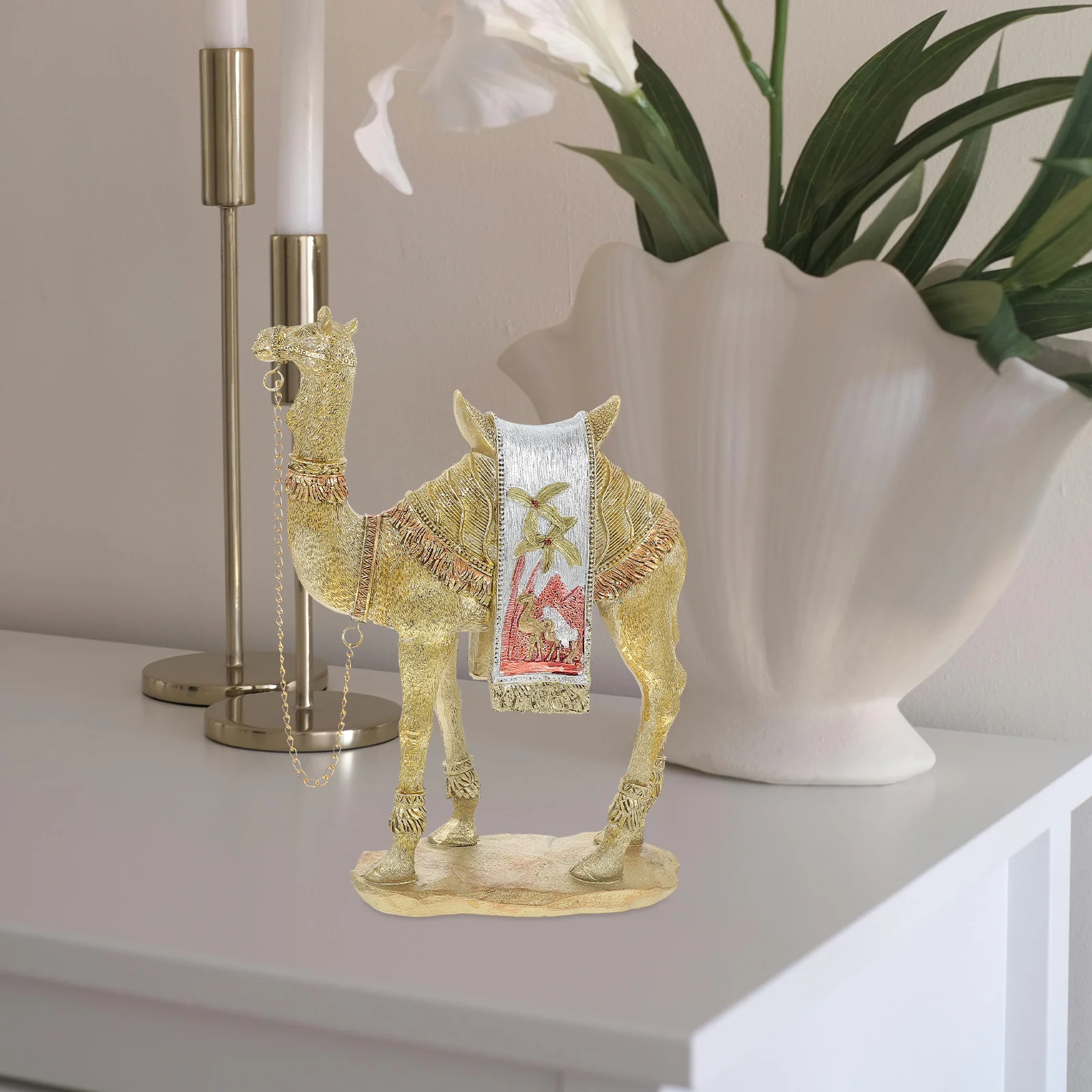 

Camel Figurine Decorative Statue Small Decoration Middle East Home Cartoon Tabletop nament Luxury Vase Art Bathroom