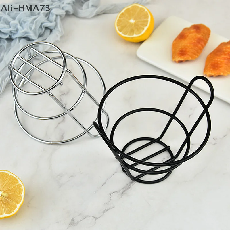 1 шт., корзина для жареных закусок из нержавеющей стали, корзина для хранения жареных куриных чипсов, сито для еды, масла, контейнер, кухонный инструмент