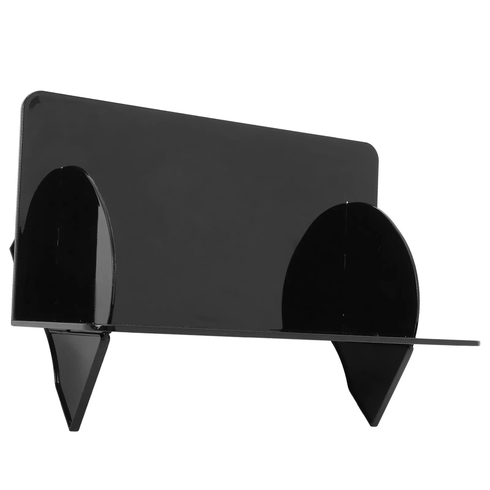 Vinyl Record Holder Premium Acrylic Record Storage Rack Stable Modern Design for Vinyl Albums Cds Magazines Desktop Wall Mount