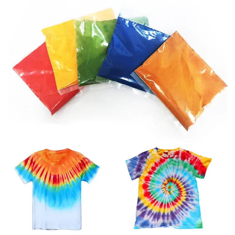 10/20G Fabric Dyes Textile Dyeing DIY Garment Tie Dyeing Cotton Nylon Multifunctional Pigment for Old Clothes Refurbishment