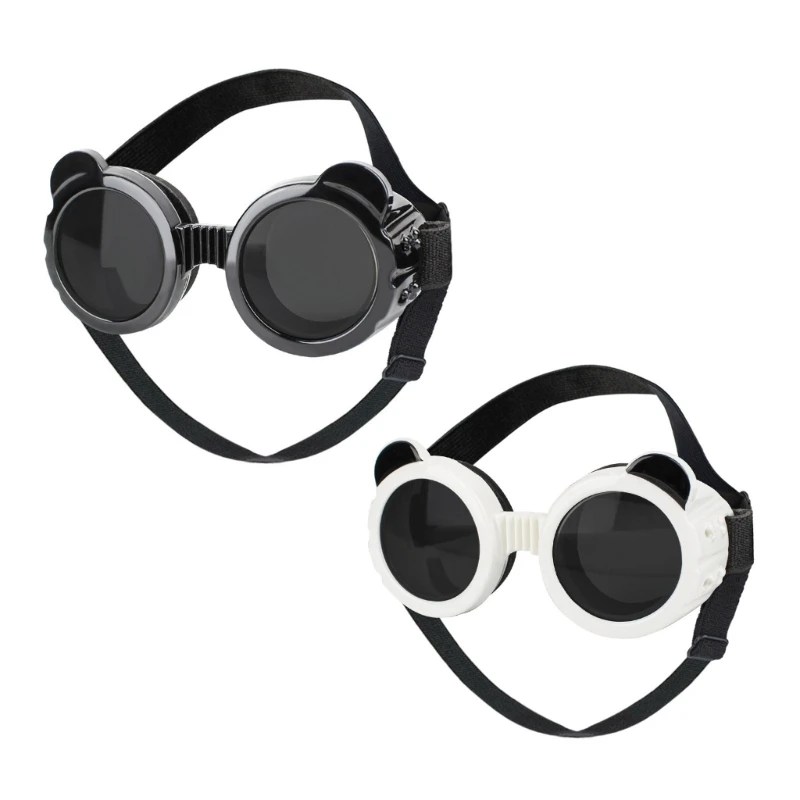 

Pet Goggles for Small Dogs PVC Sun Protective Goggles with Adjust Belt Elastic Dog Goggles