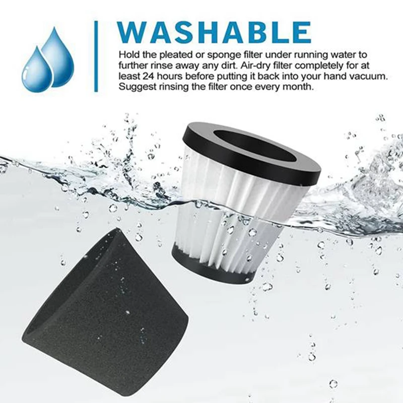 交換用フィルター,ラップトップ,家庭用掃除機用のスペアパーツ,f117,5パック