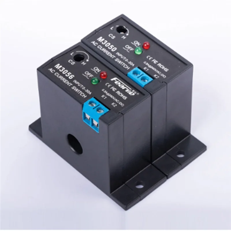 Atual Sensing Switch Indução Relé, Dispositivo de Ligação AC, Plc sinal sobre limite fechado, AC 0.2-30A, NC M3056