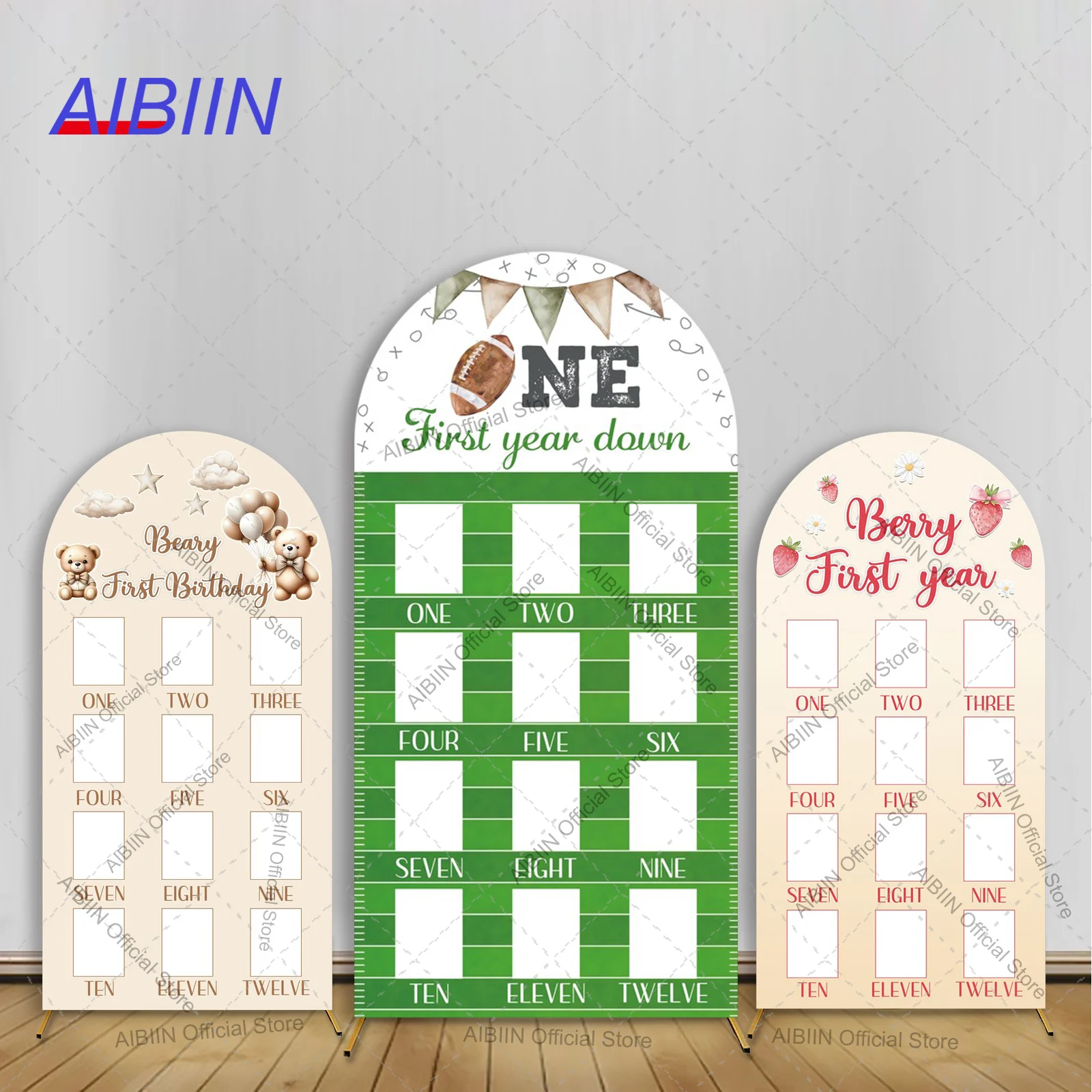 Baby Food Journal - Beary/Cherry/Rugby Baby First Year Commemorative Photo
