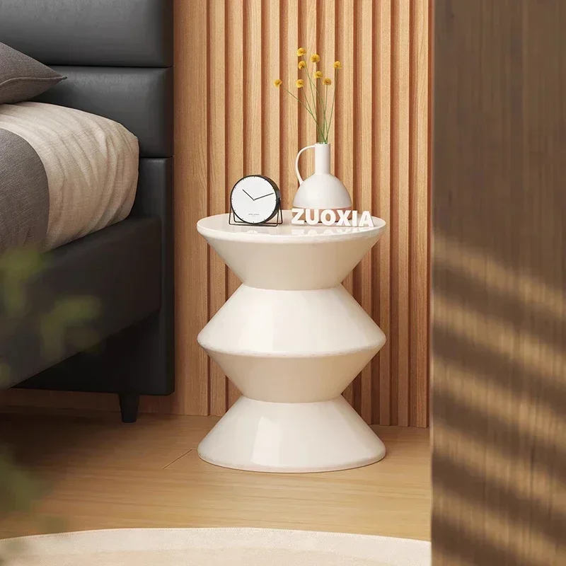 Bedroom Bedside Table Nightstands Living Room Simple Nightstands Side Table Plastic Mesa De Cabeceira Home Furnitures - Detail 1