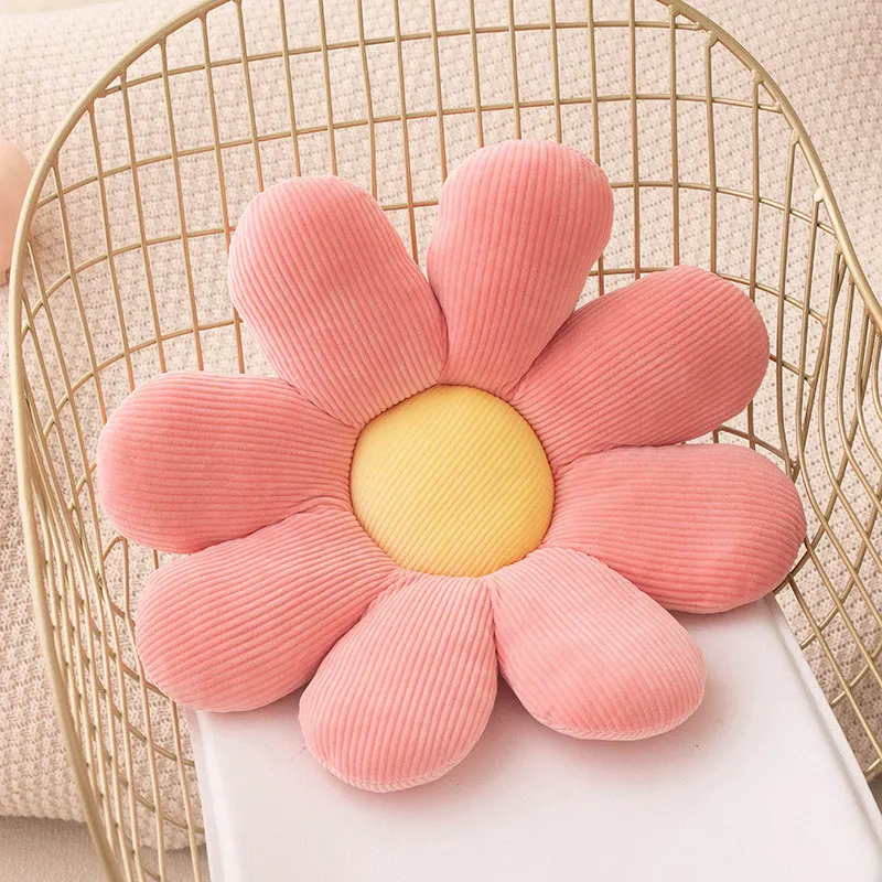 50cm Flower Plush Chair Cushion Soft Plant Throw Pillow Living Bedroom Home Decor Pillows Sofa Cushions Birthday Gifts