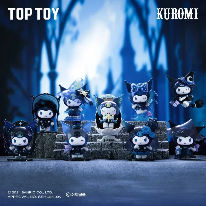 

Sanrio Kuromi фигурка ведьмы праздничная серия Kuromi милое настольное украшение кавайная Коллекционная аниме модель игрушка подарок девочке на день рождения