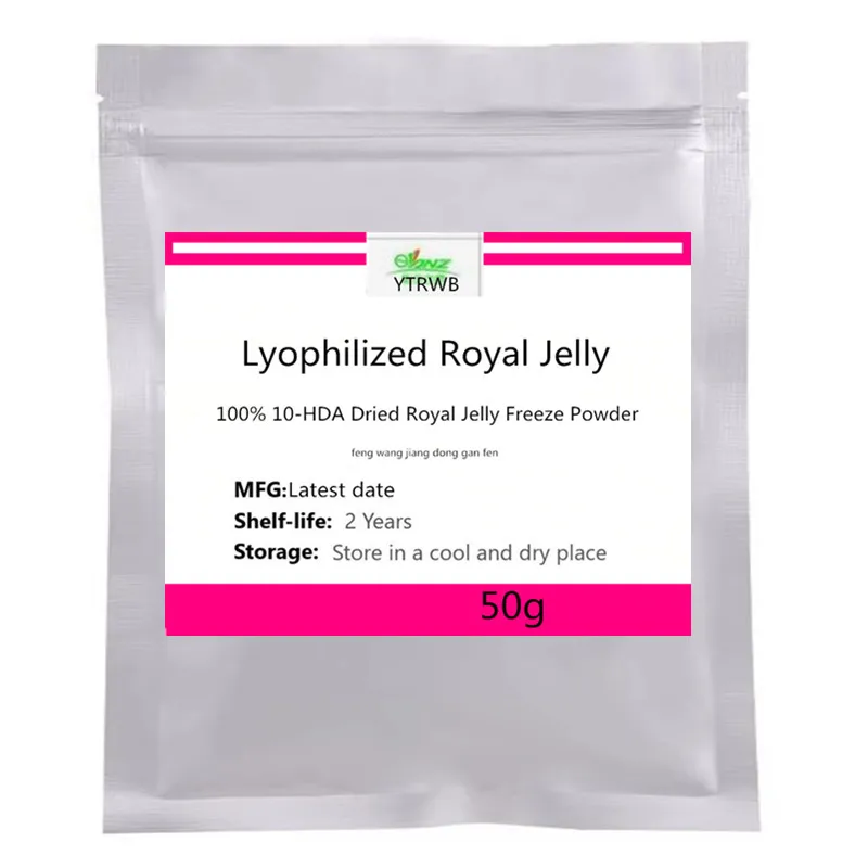 Lyophilized Royal Jelly Powder,Freeze-dried,Anti-Aging,Face Cream From Bee For Skin Benefits,Free Shipping