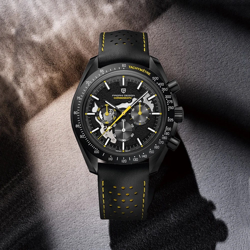

Мужские часы PAGANI DESIGN V2 Moon 2026: Роскошные кварцевые наручные часы-хронограф с AR-сапфировым стеклом, водонепроницаемые, светящиеся, с кожаным ремешком