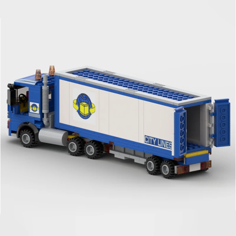 Vehicle Series City Lines Semi Truck Building Blocks Model Bricks Display Collection Children\'s Toys Gifts 251PCS