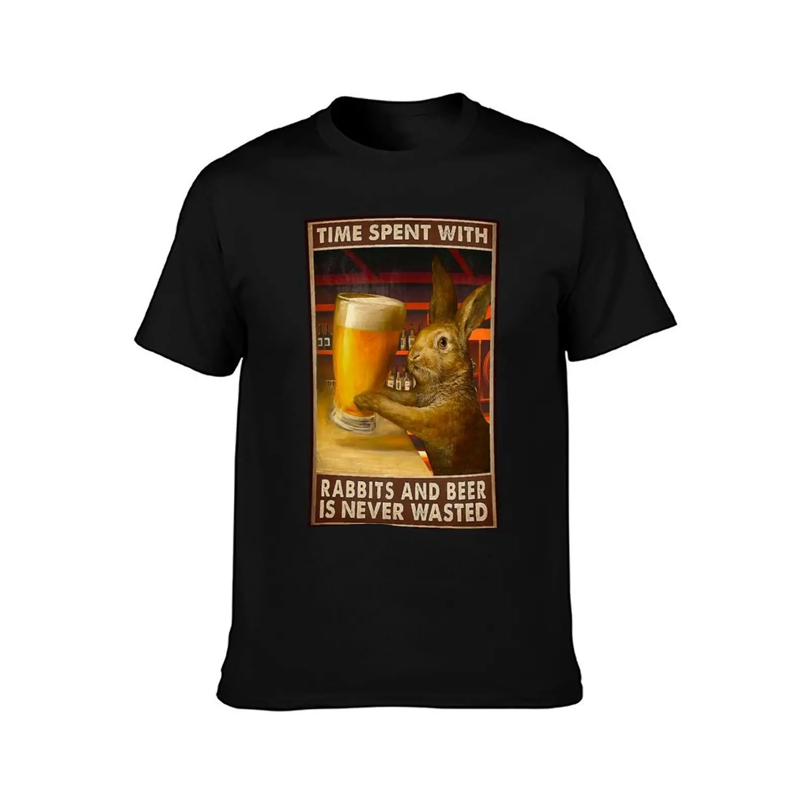 Time spent with Rabbits And Beer is never wasted T-Shirt Moisture Wicking Athletic T-Shirt
